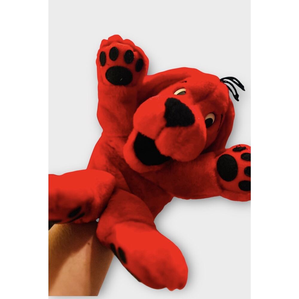 VTG '97 Scholastic Clifford The Big Red Dog Plush Stuffed Animal Hand Puppet